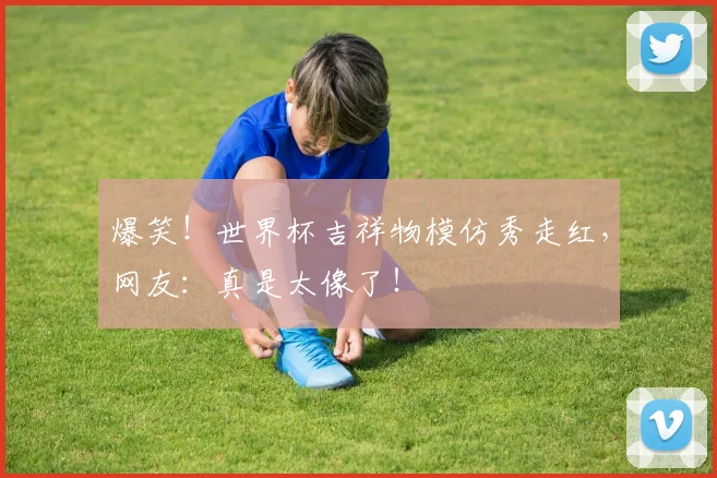 爆笑!世界杯吉祥物模仿秀走红,网友:真是太像了!